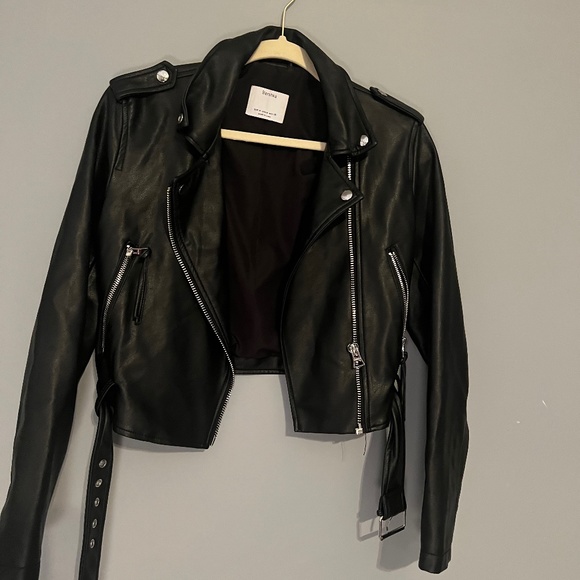 Bershka Jackets & Blazers - Black‎ Bershka leather jacket